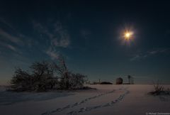 Wasserkuppe bei Vollmond