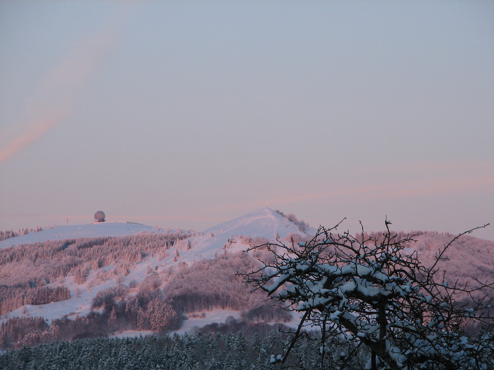 Wasserkuppe im Abendrot 2