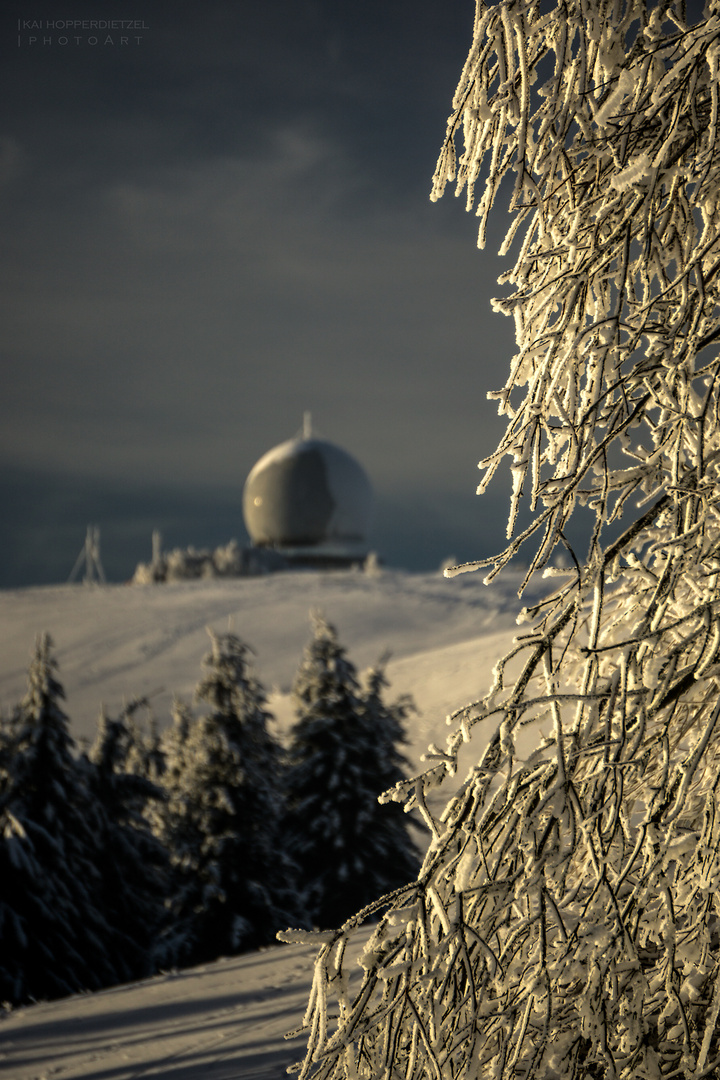 Wasserkuppe: Radom im Hintergrund