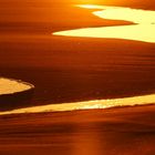 Wasserlachen am Strand