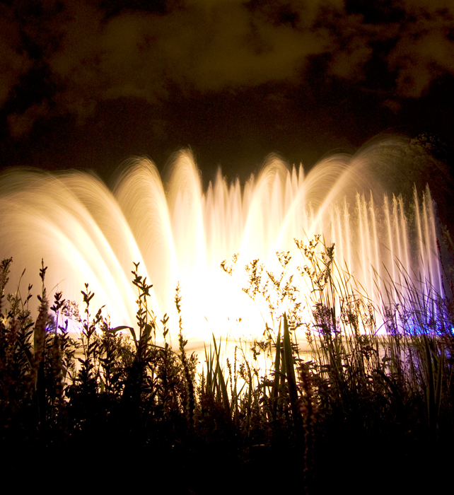 Wasserlichterspiel in Planten un Blomen in Hamburg