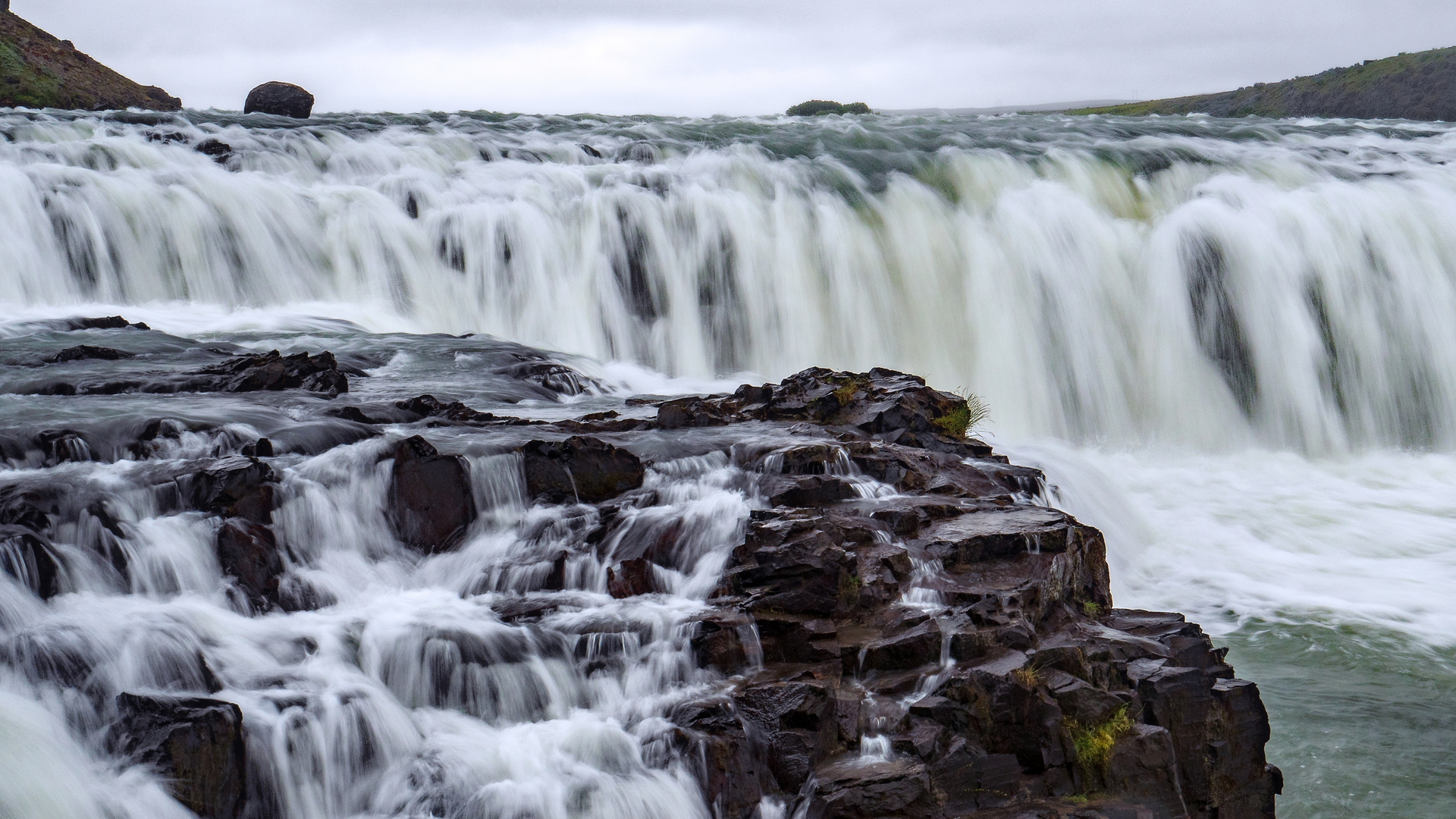 Wassermassen am Gullfoss