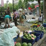 Wassermelonen an allen Straßenecken von Hefei