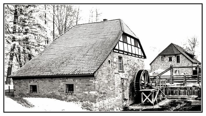 Wassermühle am Schloss Brake in Lemgo