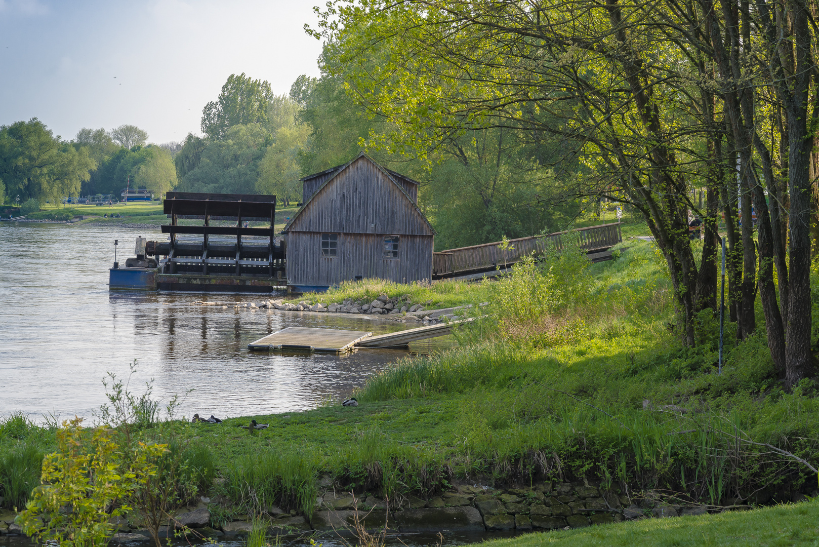 Wassermühle an der Weser