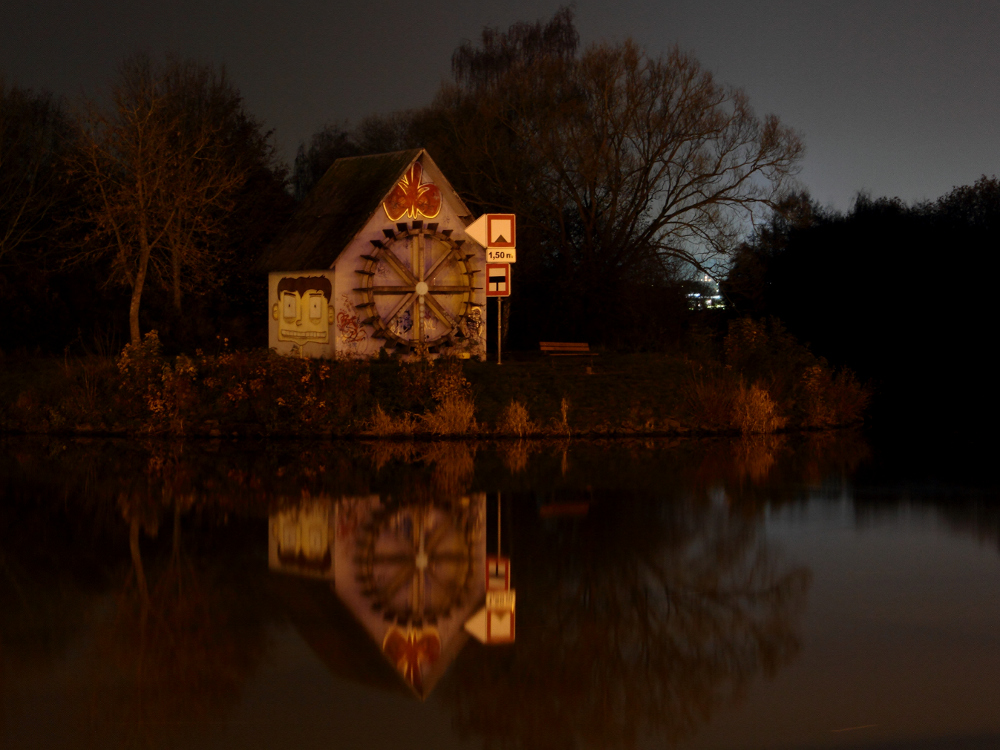 Wassermühle, Einfahrt zum Jachthafen