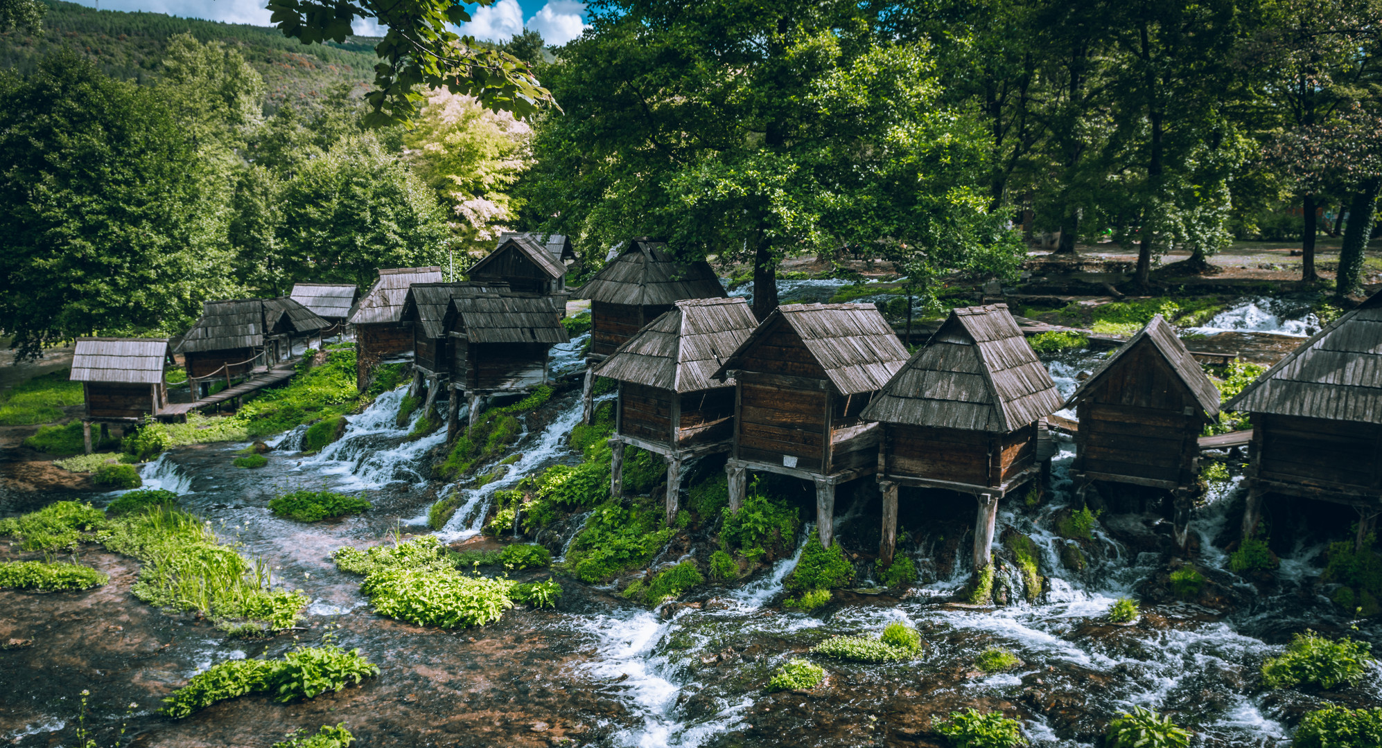 Wassermühle in Jajce (Bosnien und Herzegowina)