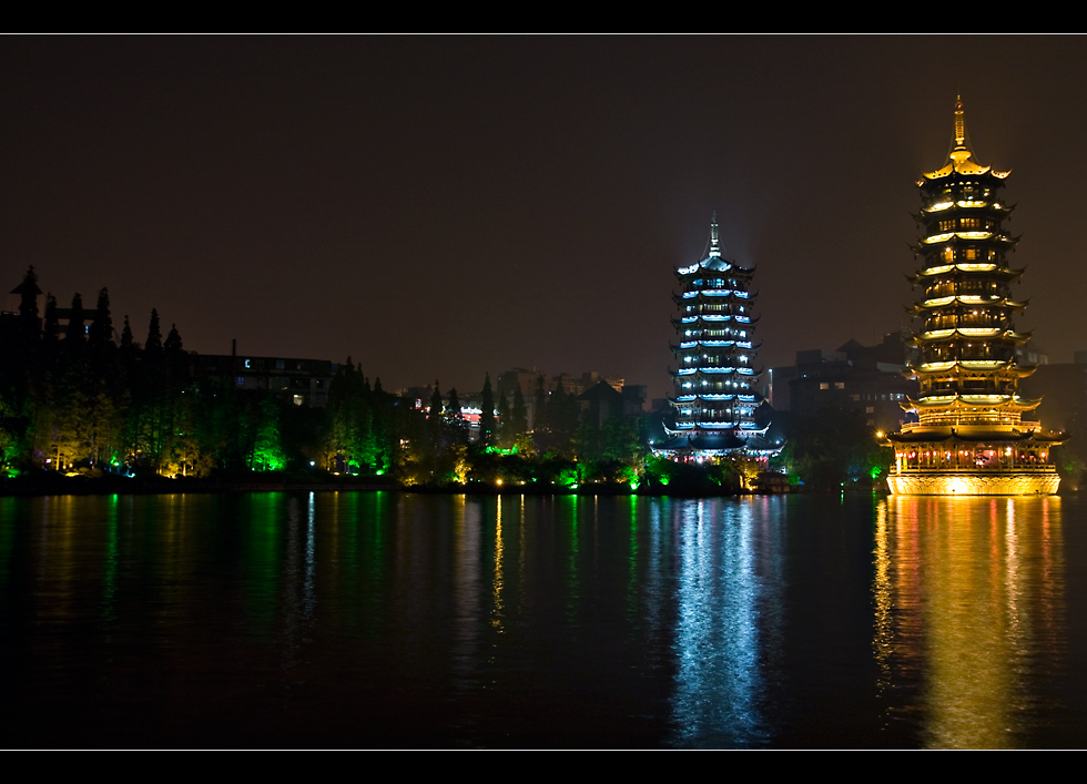 Wasserpagoden in Guilin