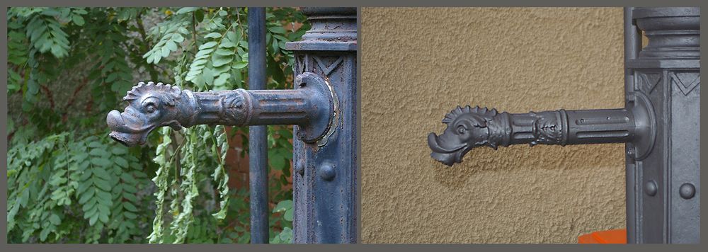 Wasserpumpe am Schloss Sonnenstein