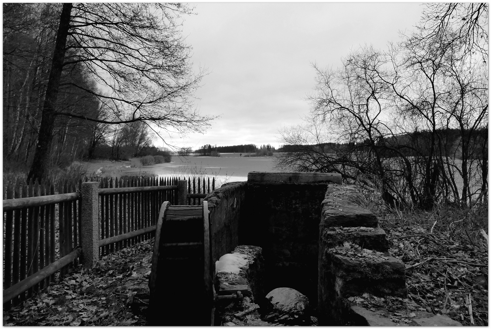 Wasserrad am Silbersee