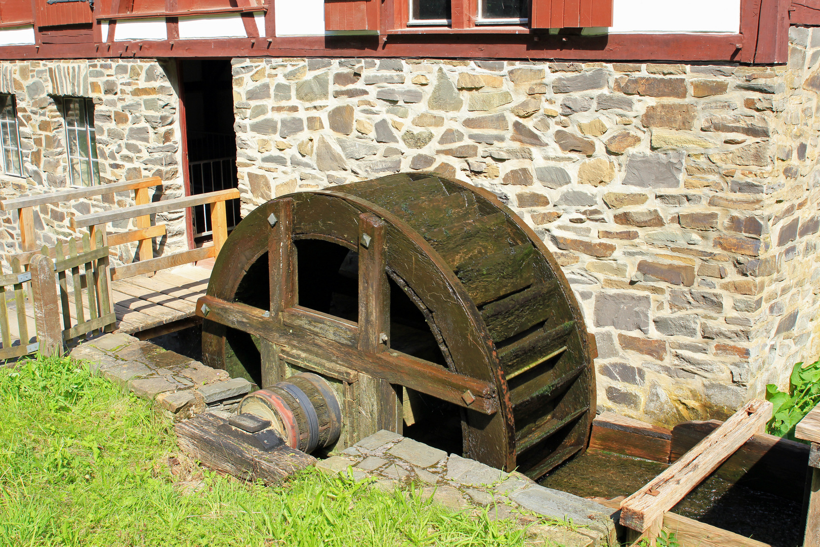 Wasserrad der Lohmühle im Freilichtmuseum Hagen