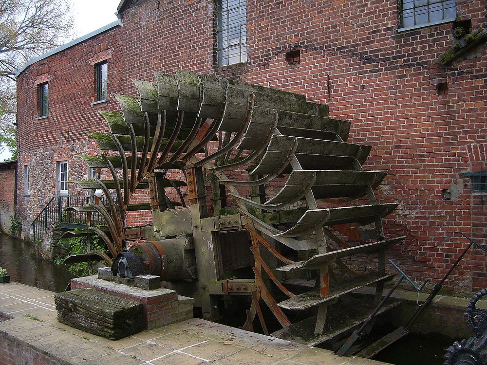 Wasserrad der Mühle Elbeu