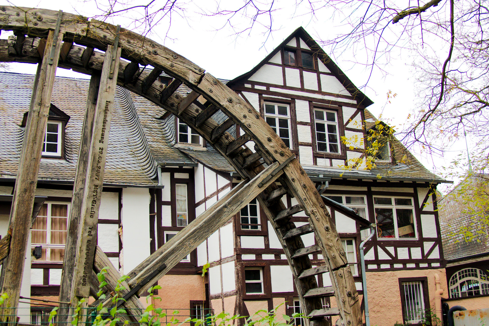 Wasserrad in Bad Münster a. Stein 