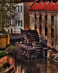 Wasserrad Nähe der Karlsbrücke