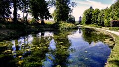 Wasserreservoir von Annevoie/Belgien