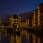 Wasserschloss bei Nacht