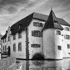 Wasserschloss D-Inzlingen s/w