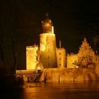 Wasserschloss Gemen bei Nacht