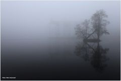 Wasserschloß Glücksburg bei Nebel