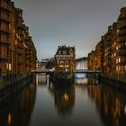 Wasserschloss Hamburg unbeleuchtet