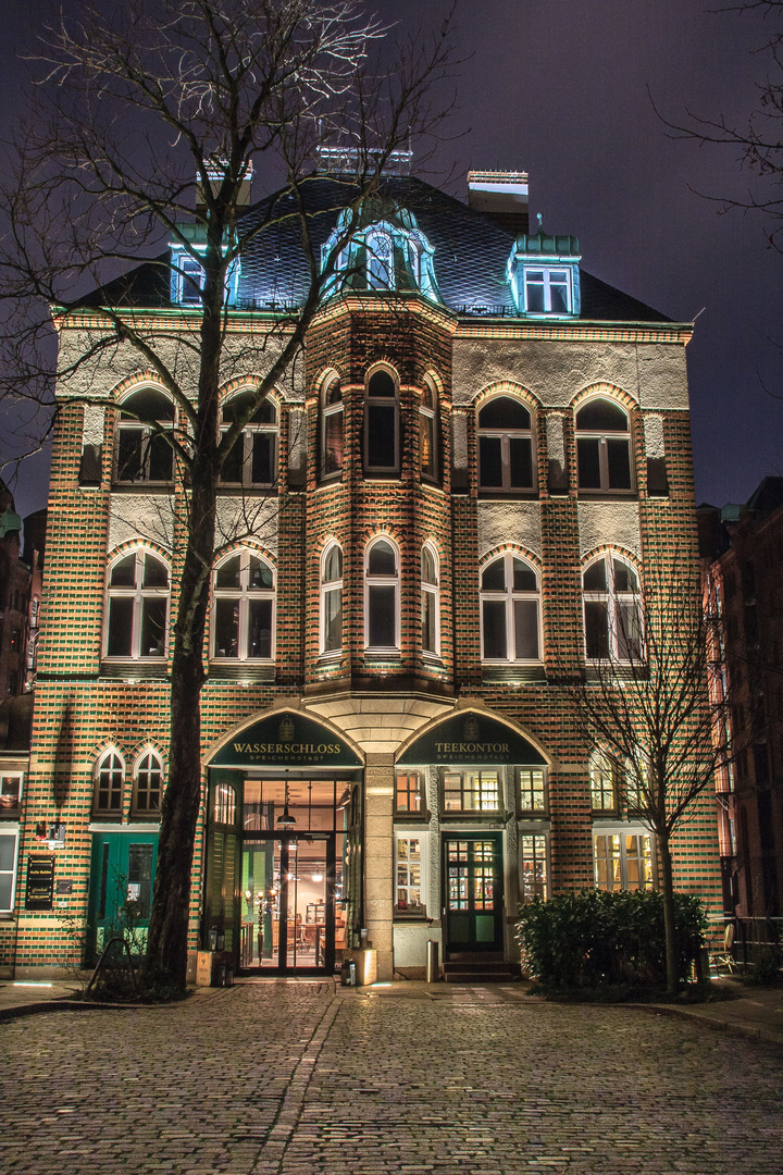 Wasserschloss in der Hamburger-Speicherstadt