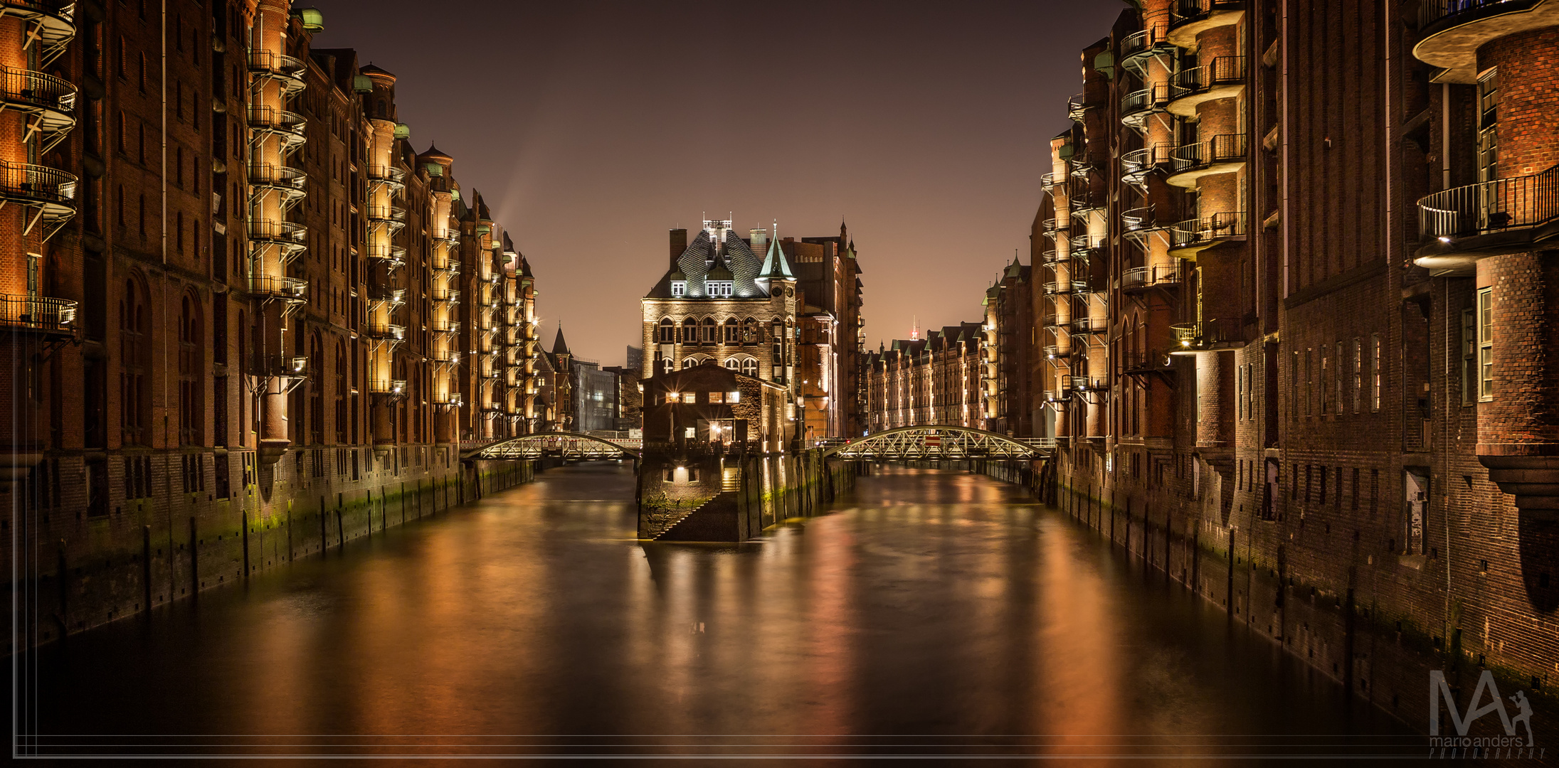 Wasserschloss in der Speicherstadt von Hamburg