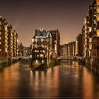 Wasserschloss in der Speicherstadt von Hamburg