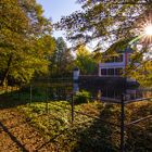 Wasserschloss in Seligenstadt im Herbst