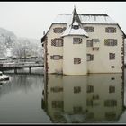 Wasserschloss Inzlingen im Winter