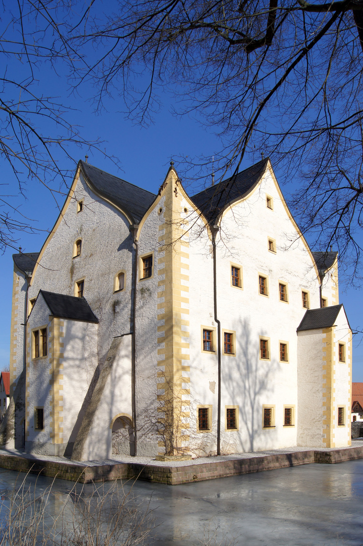 Wasserschloss Klaffenbach, Rückansicht