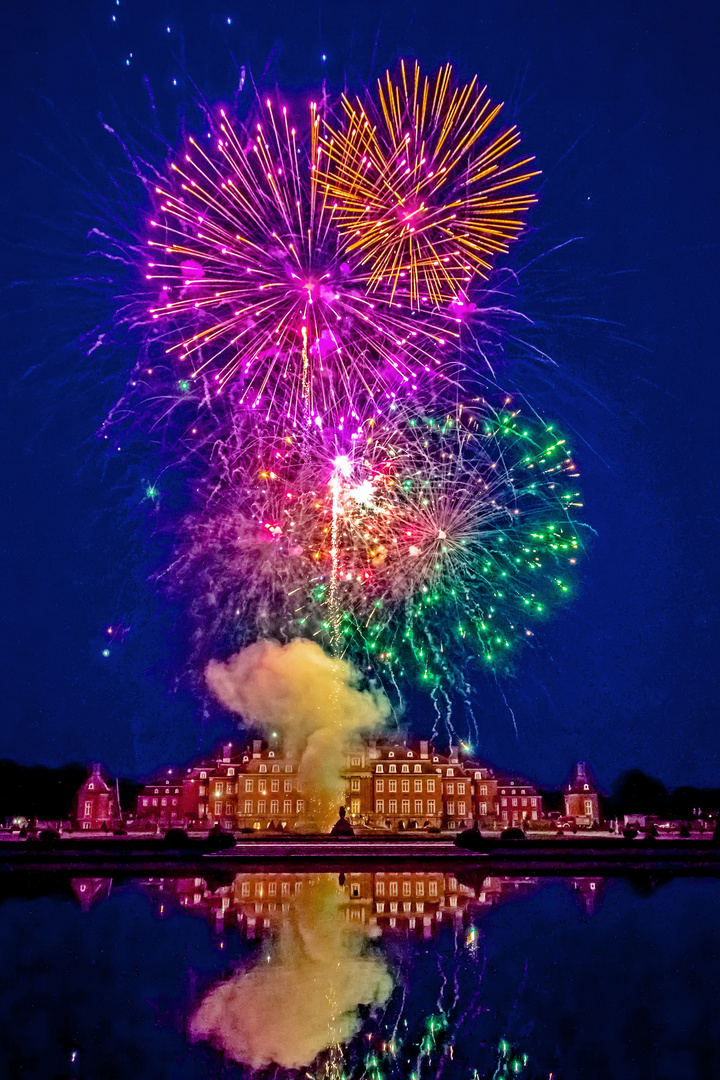 Wasserschloss Nordkirchen, Westfälisches Versailles, Feuerwerk, 2013