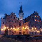Wasserschloss Oberau zur Blauen Stunde