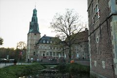 Wasserschloss Raesfeld mit Zugangbrücke 