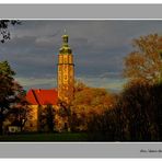 Wasserschloss Reinharz in der Abendsonne