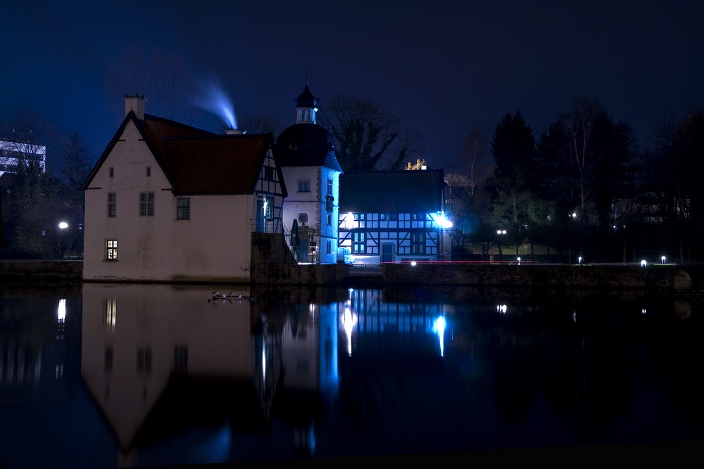 Wasserschloss Rodenberg Do-Aplerbeck bei Nacht Vers. 1