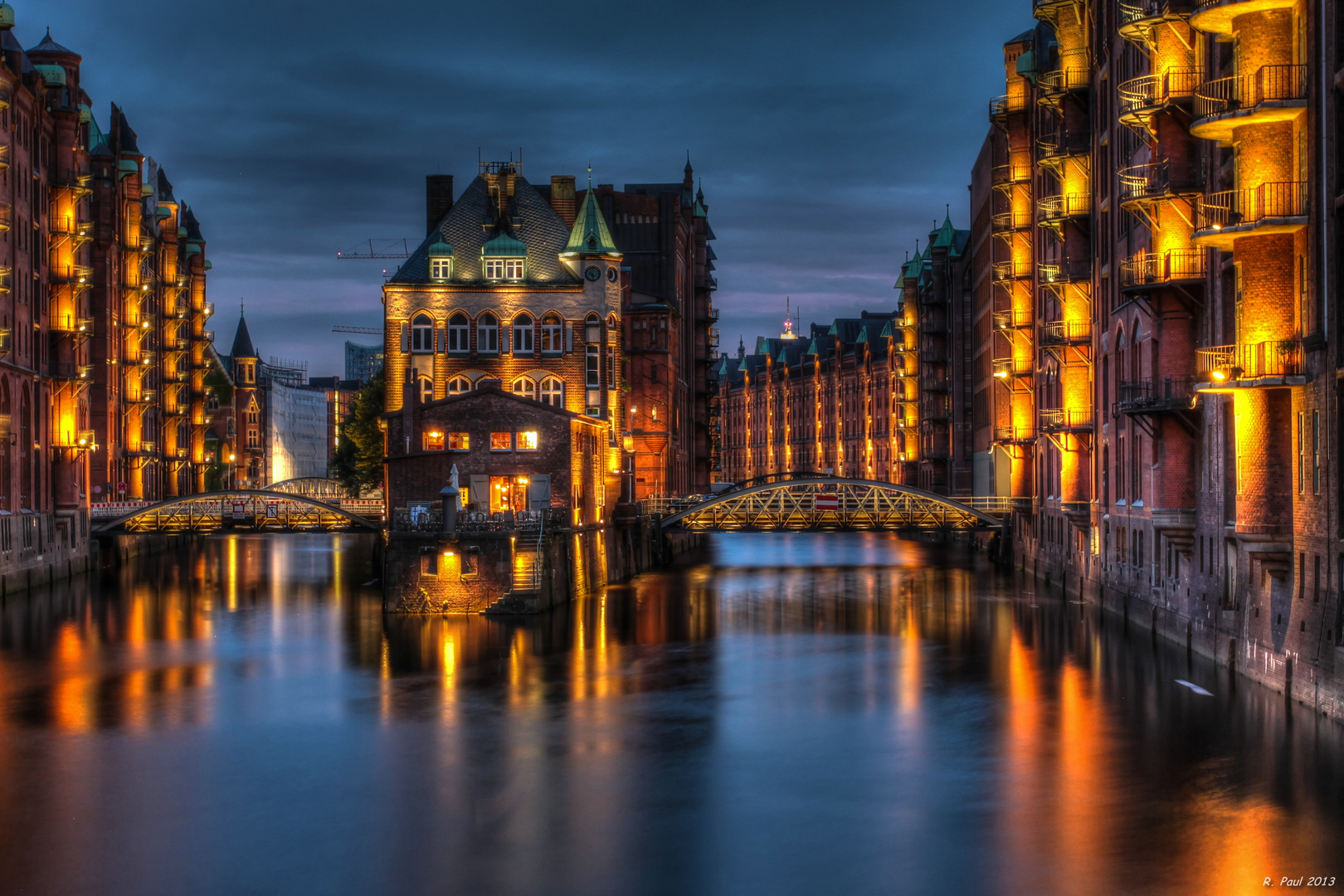 Wasserschloss Speicherstadt in Hamburg