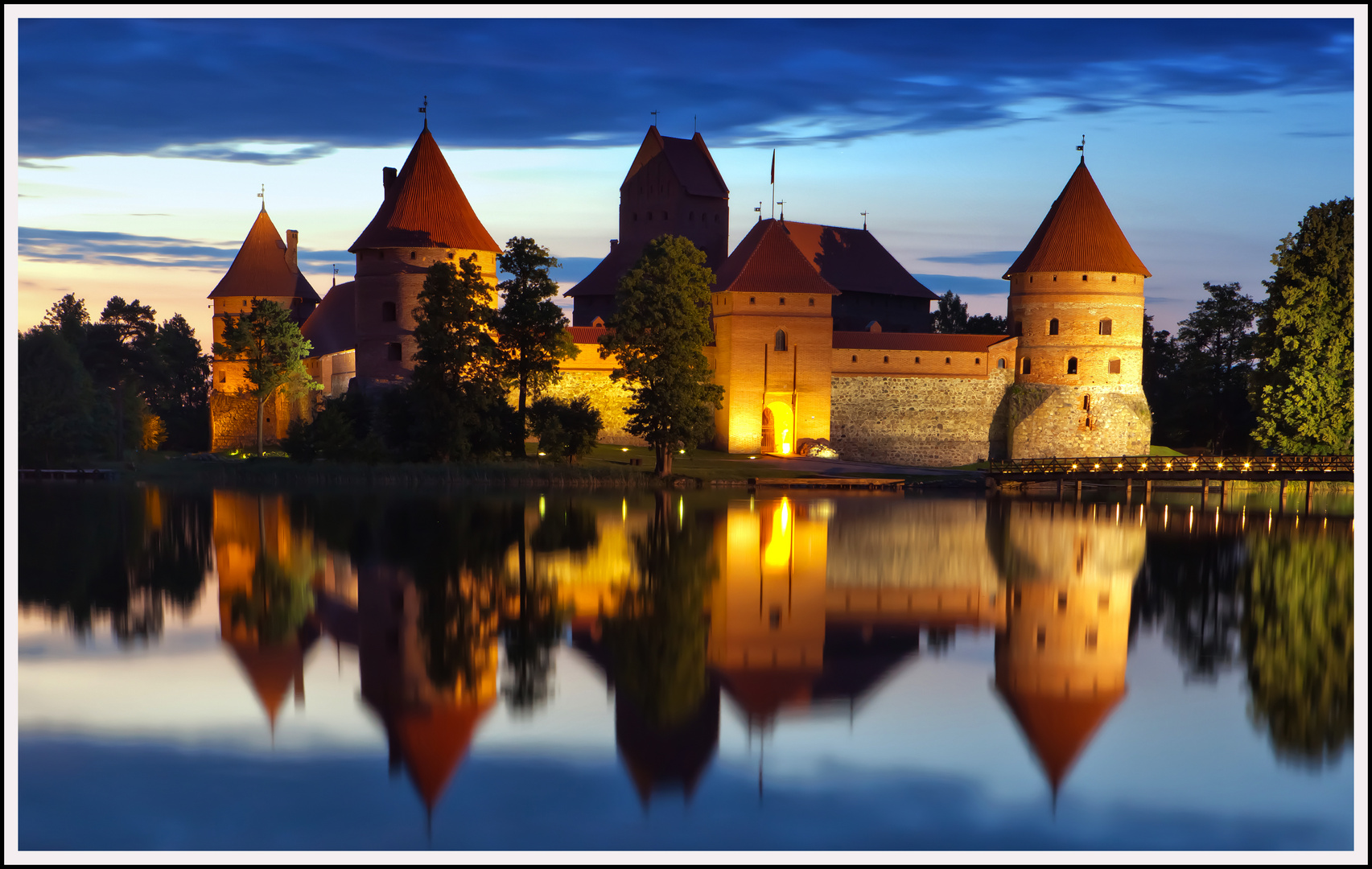 Wasserschloss Trakei in Litauen