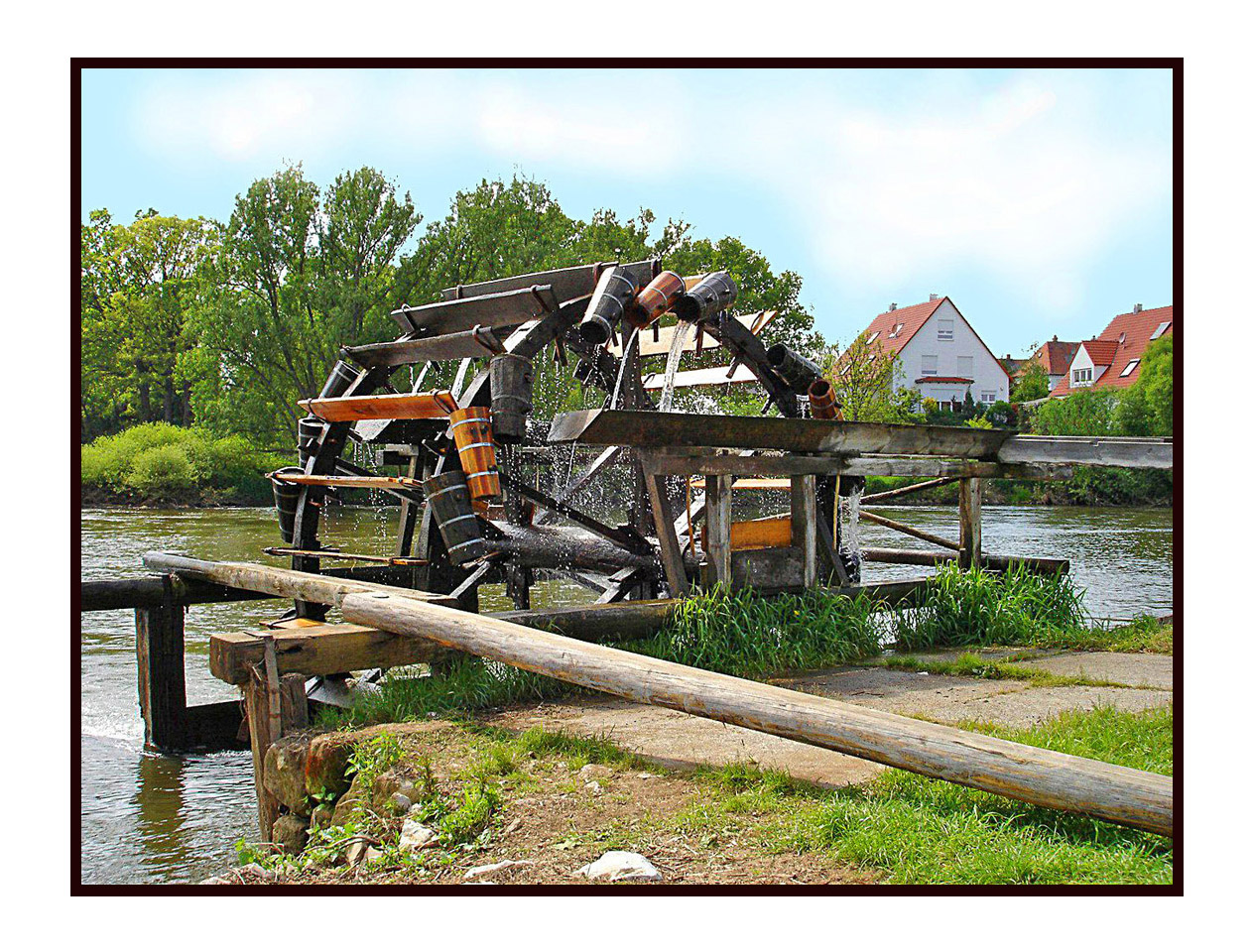 Wasserschöpfrad an der Regnitz