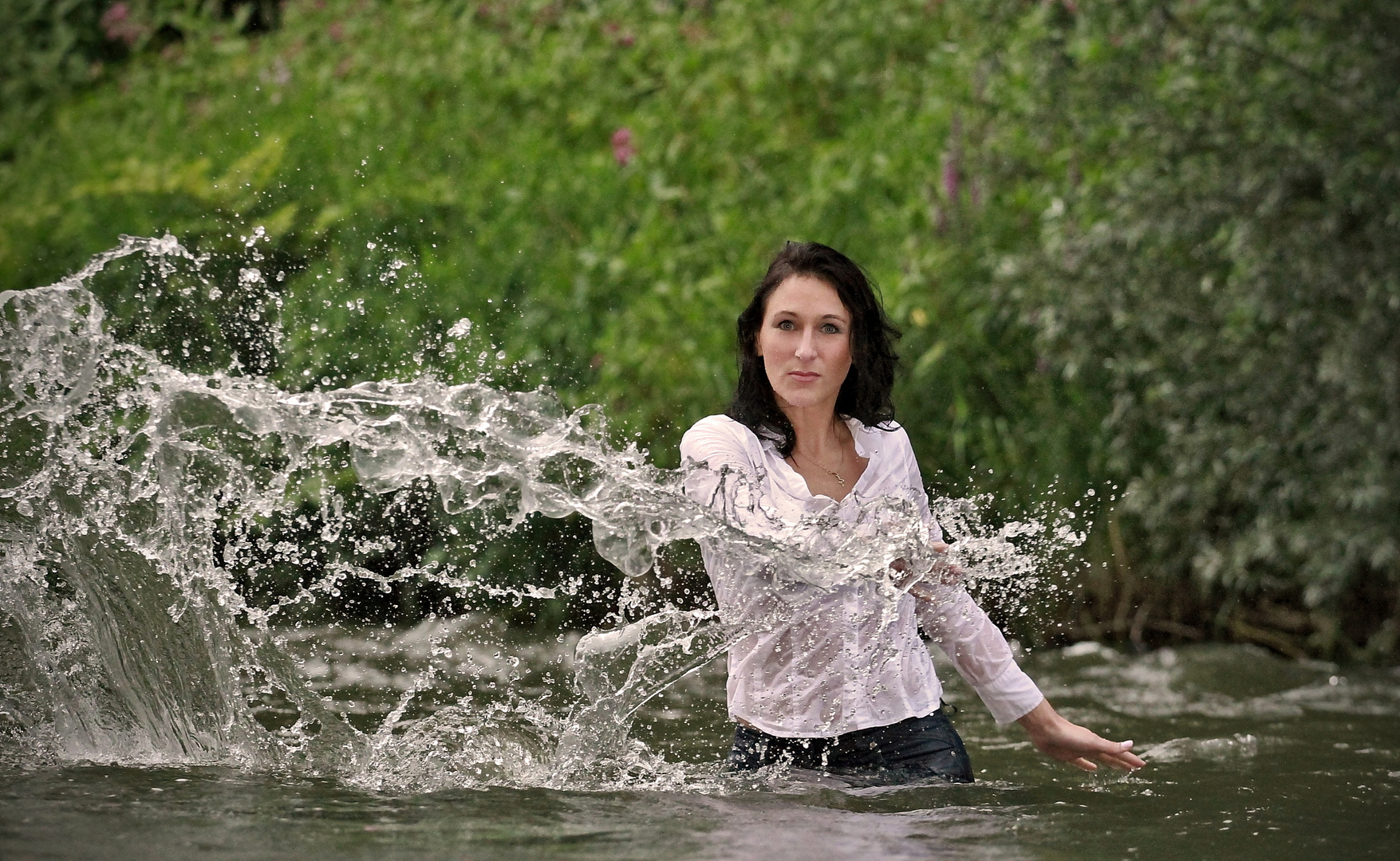 Wassershooting mit Tanja