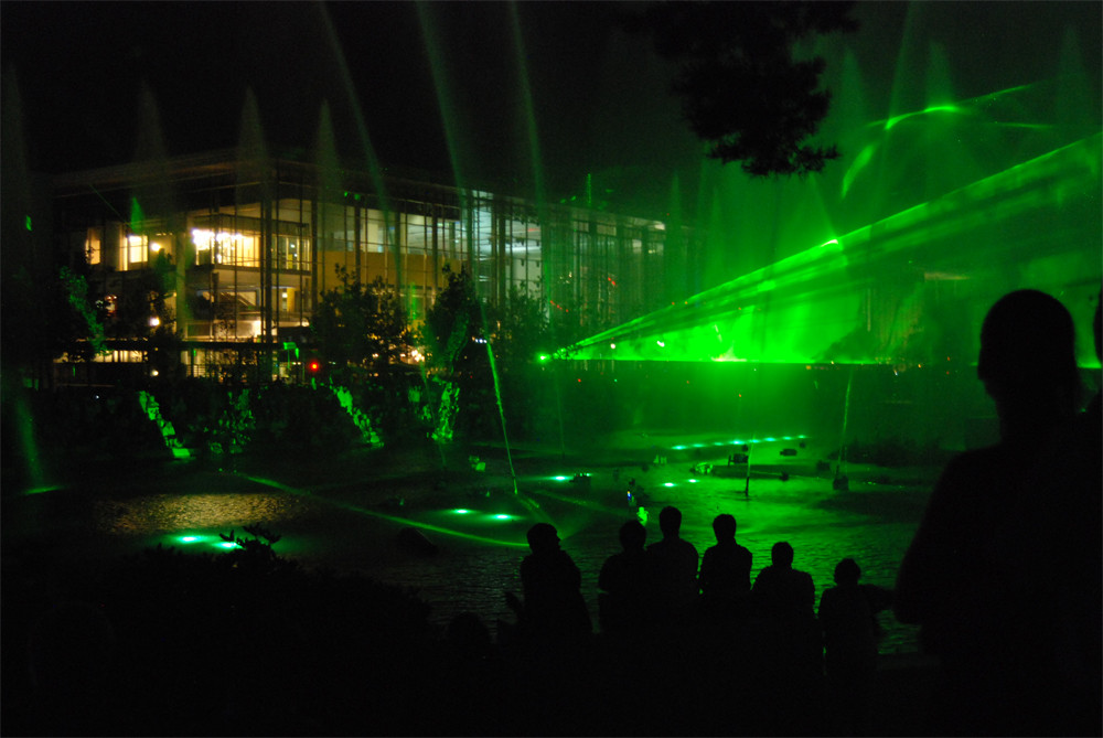 Wassershow in Wolfsburg Autostadt