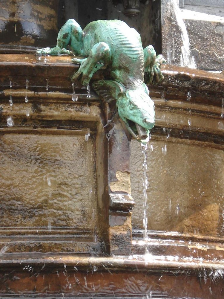 Wasserspeier am Dresdner Cholerabrunnen