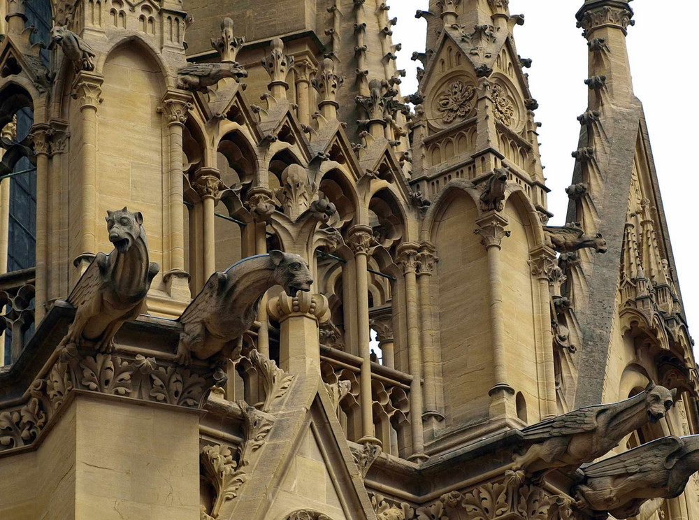 Wasserspeier an der Kathedrale in Metz/F