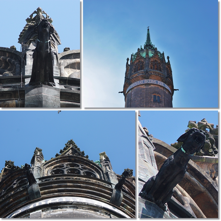 Wasserspeier an der Schloßkirche in Wittenberg