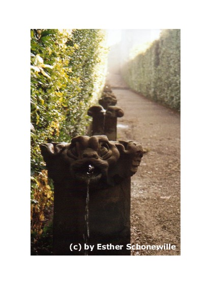 wasserspeier im garten des palazzo pitti, florenz