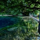 Wasserspiegelung am Blautopf