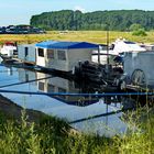 Wasserspiegelung am Bootshafen