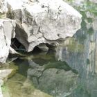 Wasserspiegelung Ardeche`` Südfrankreich