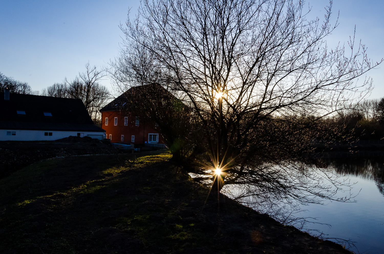 Wasserspiegelungen am Mühlteich