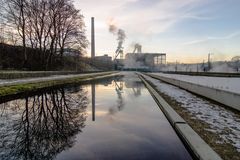 Wasserspiegelungen in den Wassergärten Landsweiler-Reden (Saarland)