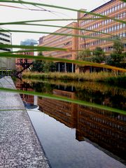 Wasserspiel am Sonycenter